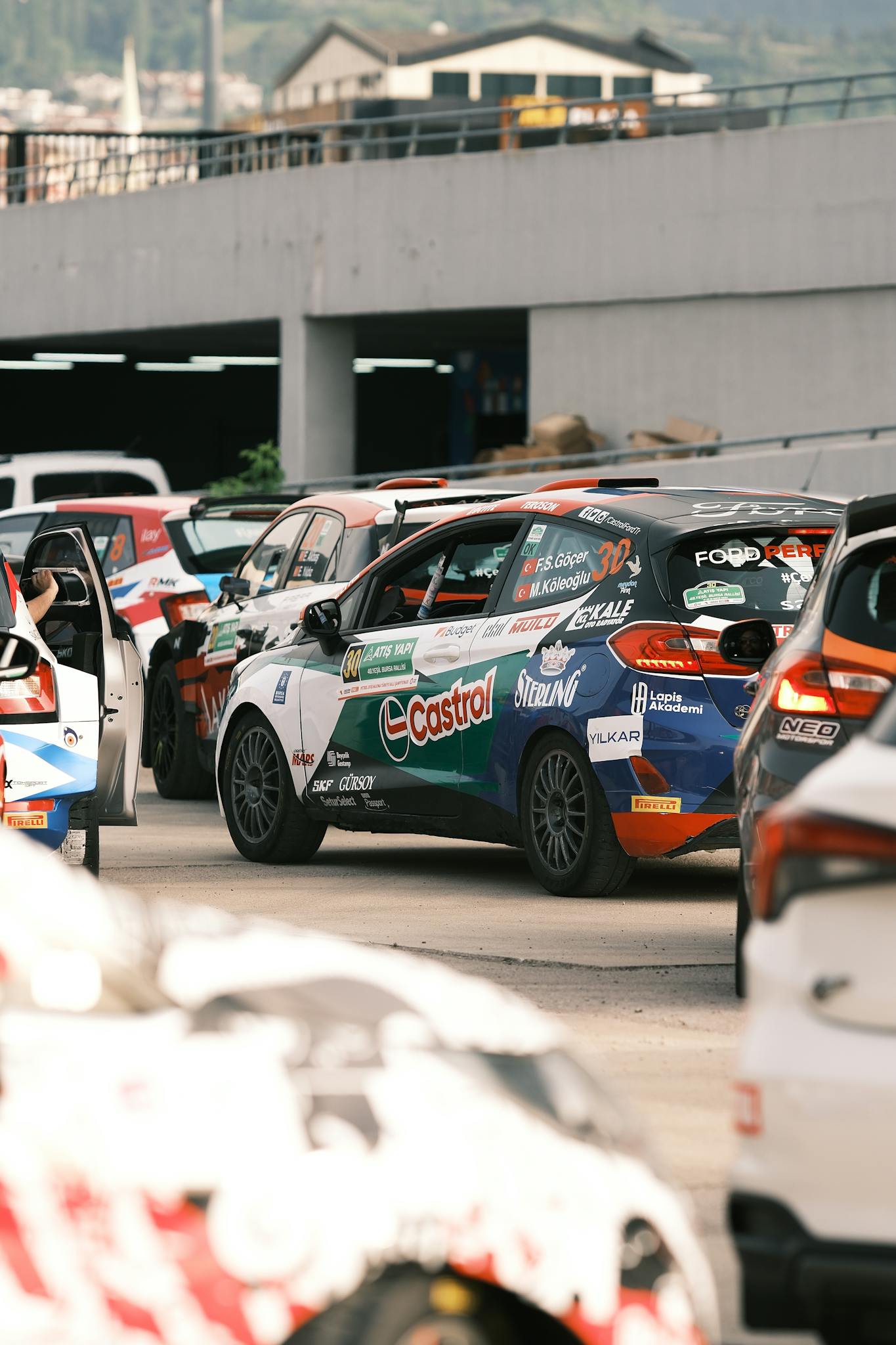 High-performance racing cars lined up for a thrilling motorsport event in Bursa.